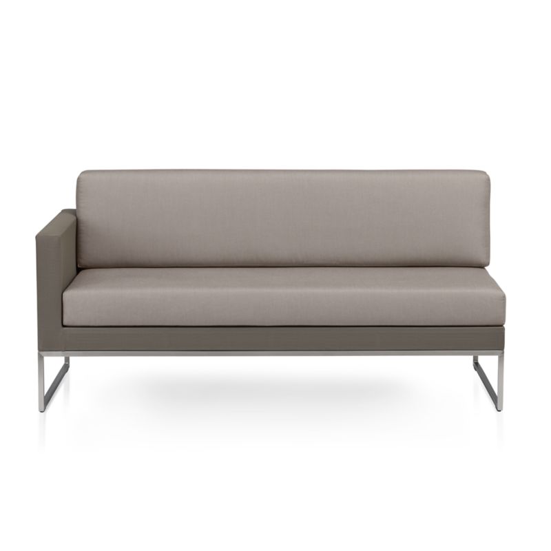 Dune Taupe Left Arm Loveseat with Sunbrella ® Cushions - image 2 of 6