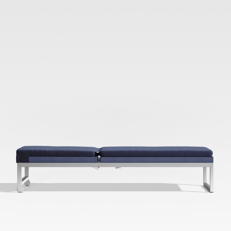 Dune Navy Outdoor Chaise Lounge with Sunbrella ® Cushion