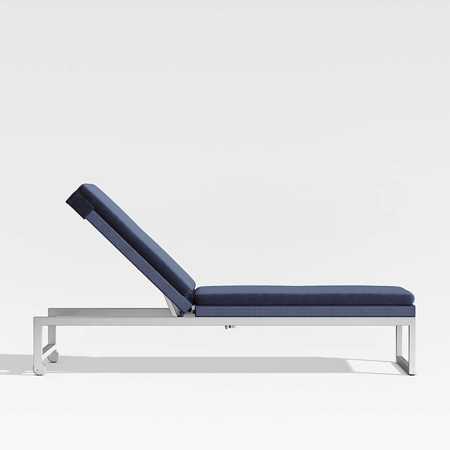 Navy chaise outlet lounge cushions