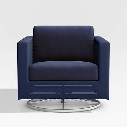 Replacement Navy Cushion for Dune Swivel Lounge Chair