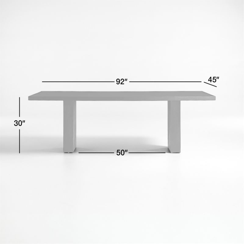 View Dunewood Charcoal 92" Dining Table - image 3 of 17