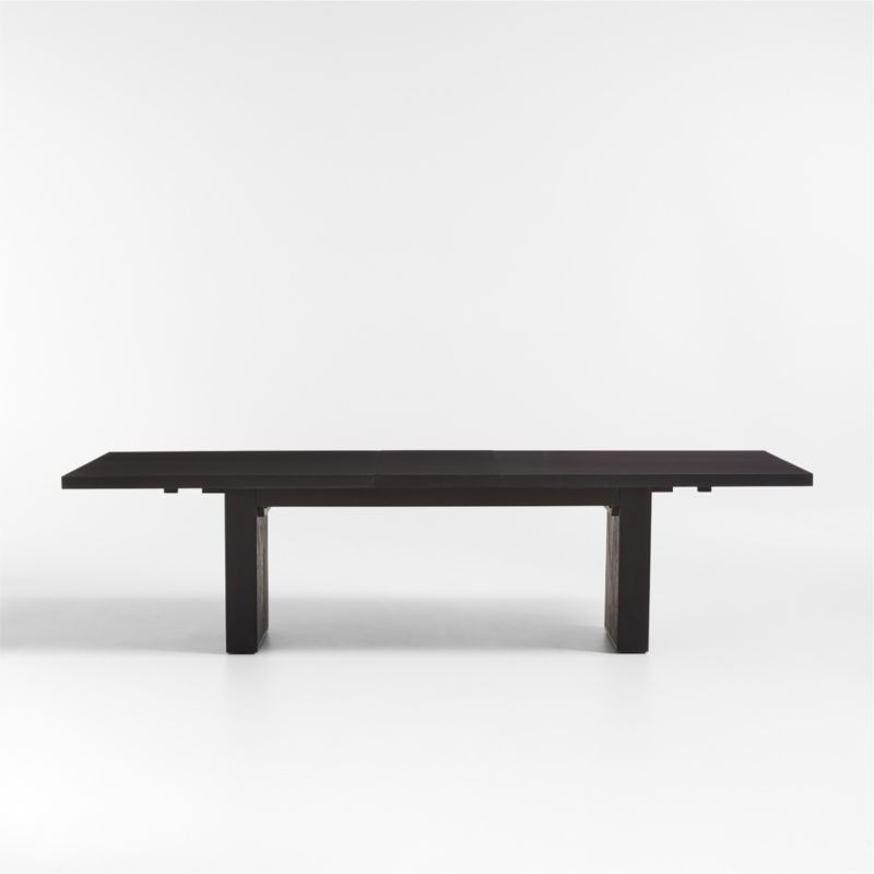 Dunewood 96"-116" Charcoal Grey Wood Extendable Dining Table
