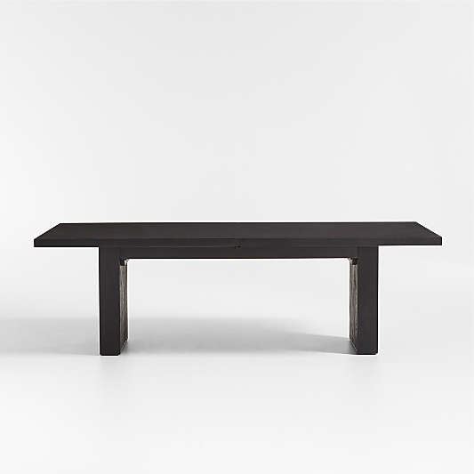 Dunewood 96"-116" Charcoal  Wood Extendable Dining Table