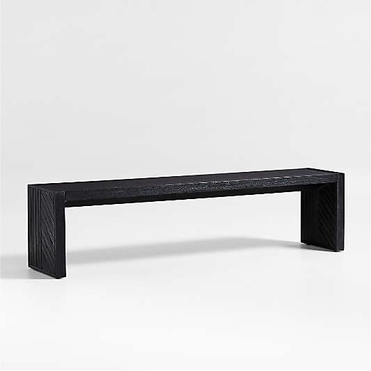 Dunewood 72" Charcoal Wood Dining Bench