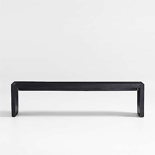 Dunewood 72" Charcoal Wood Dining Bench