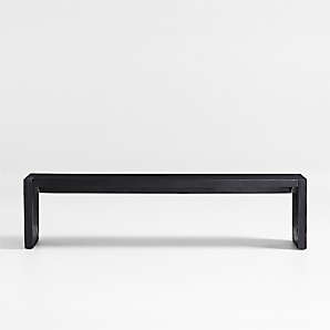 Black 2024 dining benches