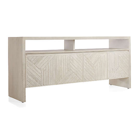 Dunewood 70" Whitewashed Credenza