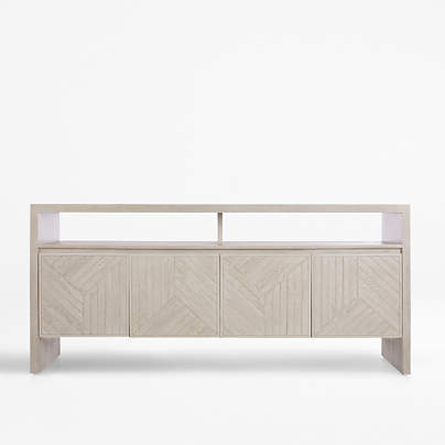 Dunewood 70" Whitewashed Credenza