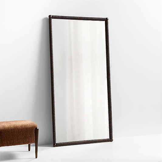 Dunmore Rectangle Wood Floor Mirror 72"x36"
