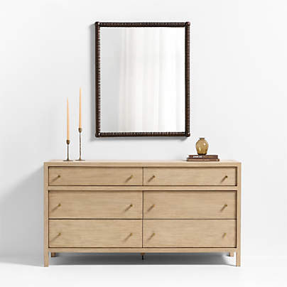 Dunmore Rectangle Wood Wall Mirror 40"x32"