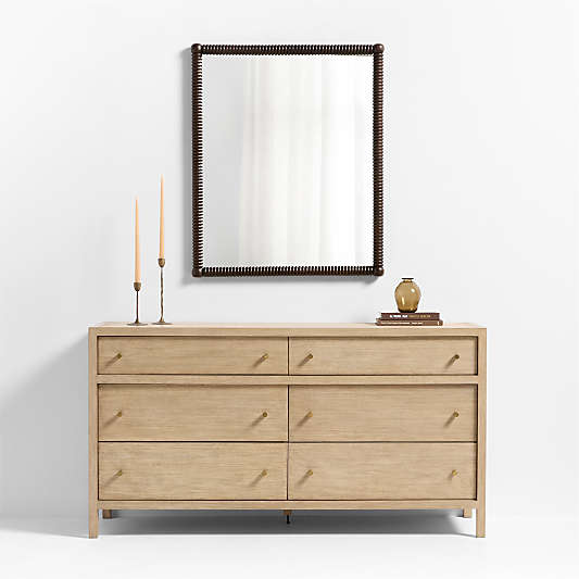 Dunmore Rectangle Wood Wall Mirror 40"x32"