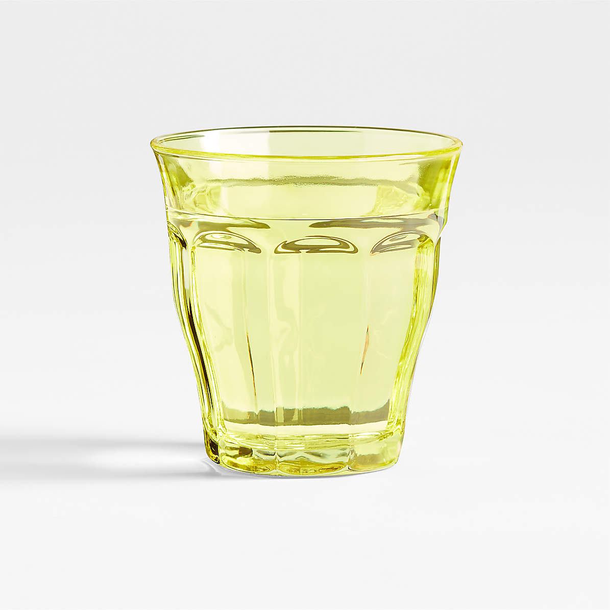 Duralex Picardie Yellow Glass 8.75 Oz. Reviews Crate Barrel