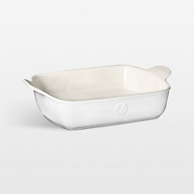 View Emile Henry Sugar 11x8 Rectangular Baker with Handles details
