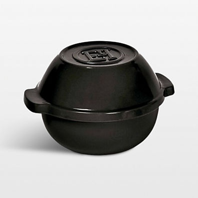 View Emile Henry Black Bread Pot Baker with Lid details
