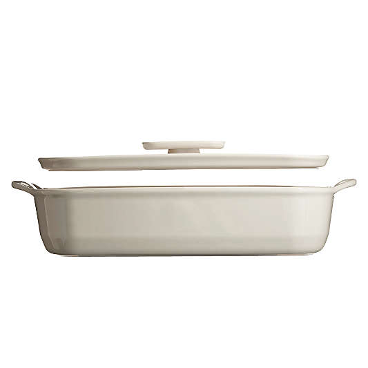 Emile Henry Covered Rectangular Baker in Clay
