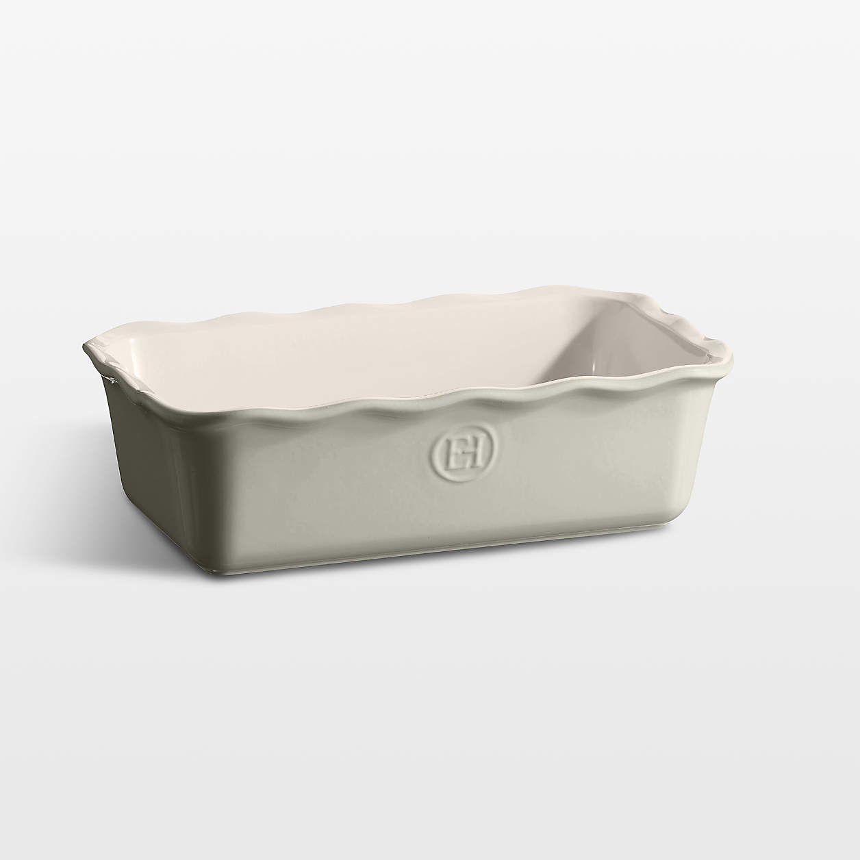 Emile Henry Pearl Gray Loaf Pan Crate & Barrel