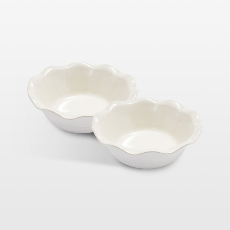 Emile Henry Pearl Gray Mini Pie Dishes, Set of 2