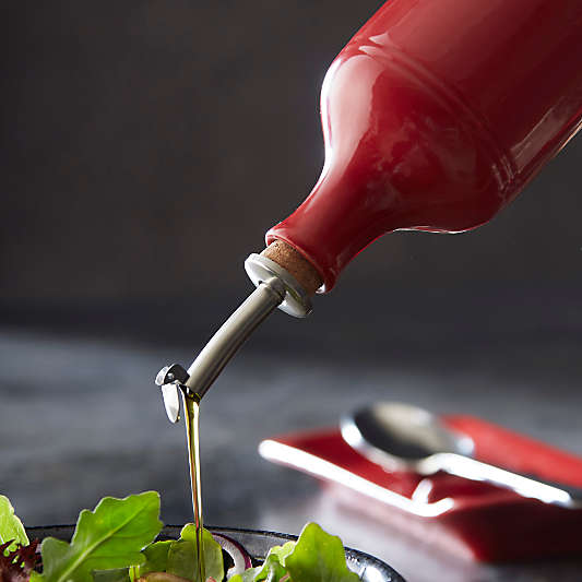 Emile Henry Oil Cruet in Burgundy