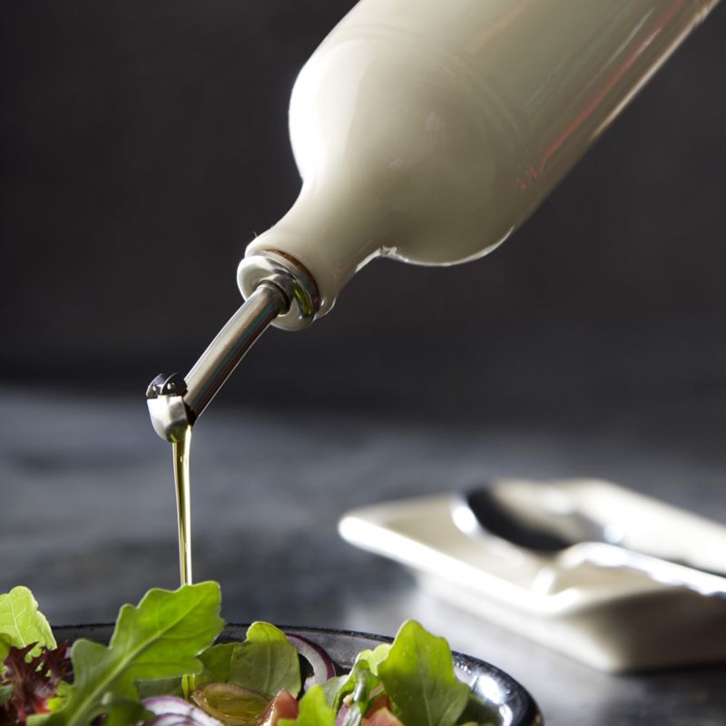 Emile Henry Oil Cruet and Spoon Rest Set in Clay - image 1 of 7