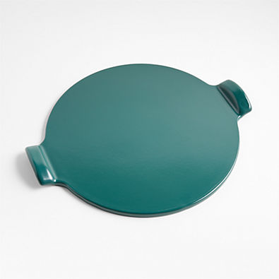 View Emile Henry Dark Green Glazed Pizza Stone details