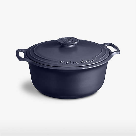 Emile Henry 7.5-Qt. Blue Ceramic Stewpot Dutch Oven