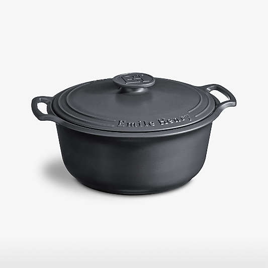 Emile Henry 7.5-Qt. Grey Ceramic Stewpot Dutch Oven