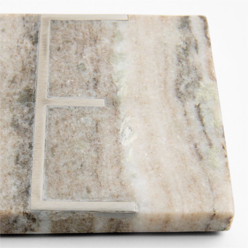 Tuscan Kitchen Marble "E" Monogram Coasters, Set of 4 - image 2 of 4
