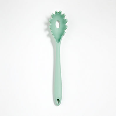 View Eadie Dual-Sided Silicone Mint Pasta Spoon details