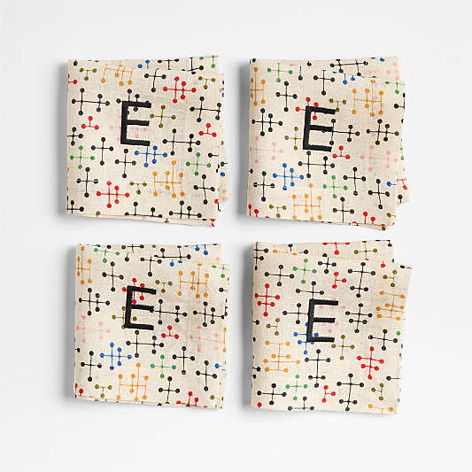 Eames Dots Cocktail Napkin, Set of 4 by Charles & Ray Eames
