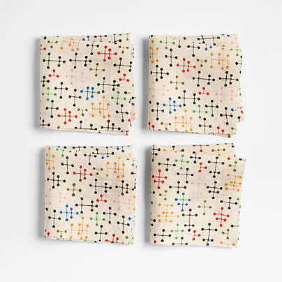 Eames Dots Cocktail Napkin, Set of 4 by Charles & Ray Eames