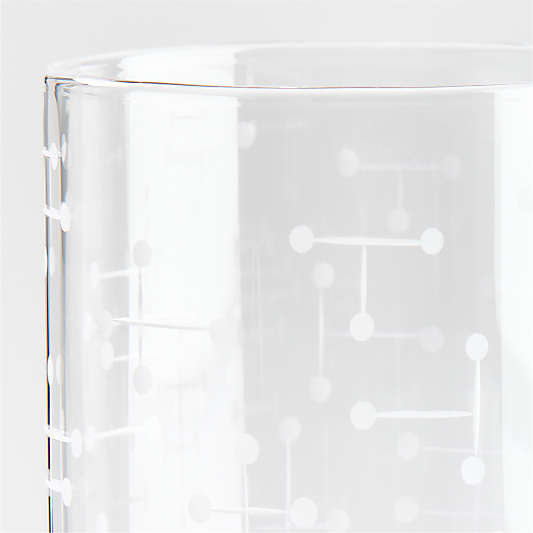 Eames Dots Highball Glass, Set of 2 by Charles & Ray Eames