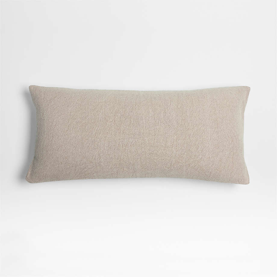 Earl Arnold Cotton 36"x16 Frothy Beige Throw Pillow Cover by Jake Arnold