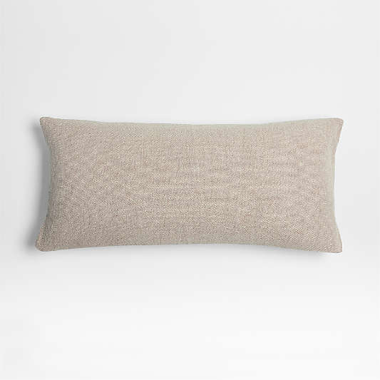 Earl Arnold Cotton 36"x16 Frothy Beige Throw Pillow Cover by Jake Arnold