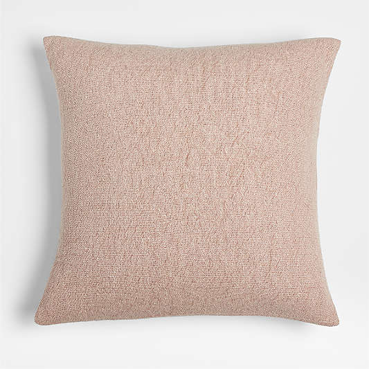 Earl Arnold Cotton 23"x23" Blush Tan Throw Pillow with Down-Alternative Insert by Jake Arnold