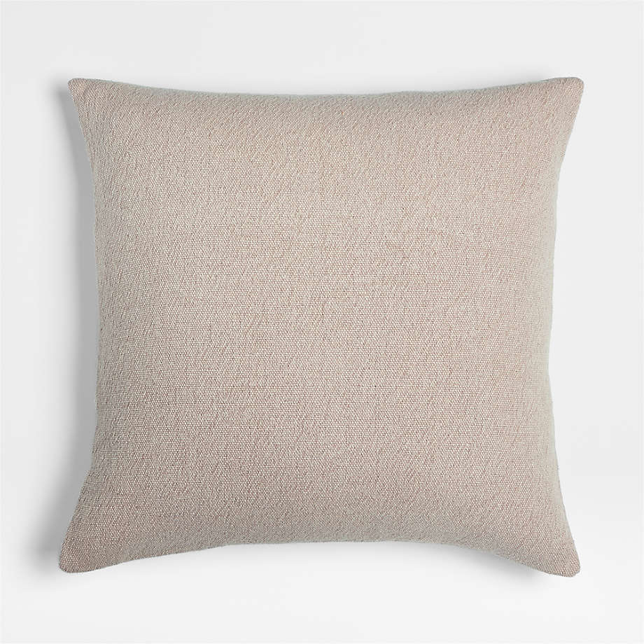 Earl Arnold Cotton 23"x23" Frothy Beige Throw Pillow Cover by Jake