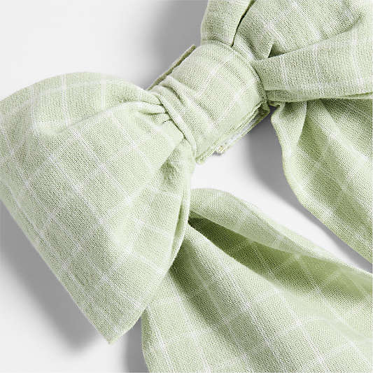 Organic Basket Bow in Seafoam Green