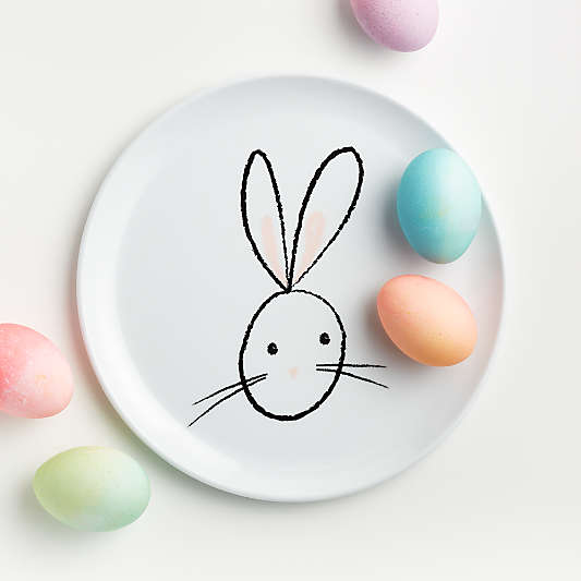 Easter Bunny Melamine Dinner Plate