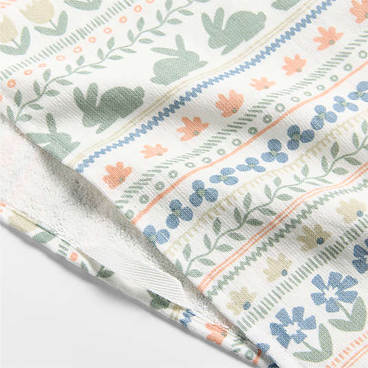 Easter Fair Isle Printed Organic Cotton Kitchen Towel