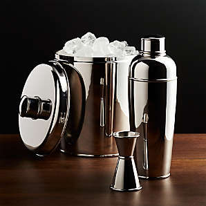 Rusty Barrel Cocktail Making Kit - Premium Stainless Steel Shaker Set With Bar Tools In Gift Box-473543