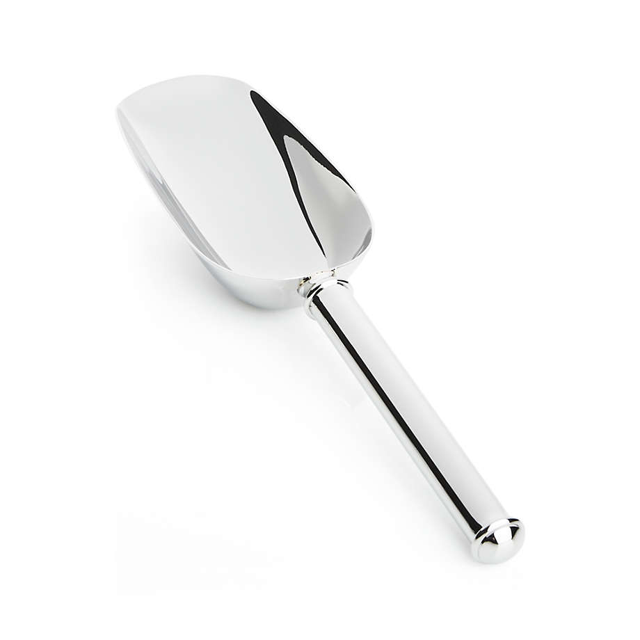 Crate and Barrel Stainless Steel Slotted Ice Scoop | Crate & Barrel