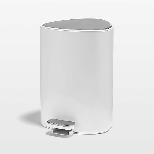 Joseph Joseph EasyStore 5L Pedal Trash Bin with Liner Storage - White