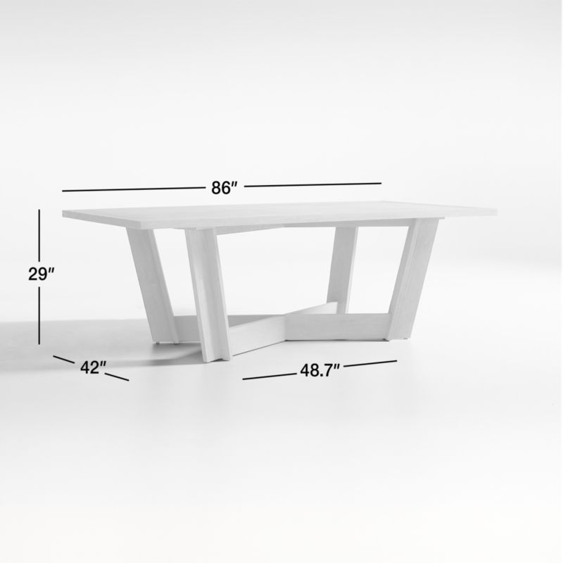 Eaves 86" Rectangular Dining Table