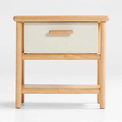 small oak nightstand