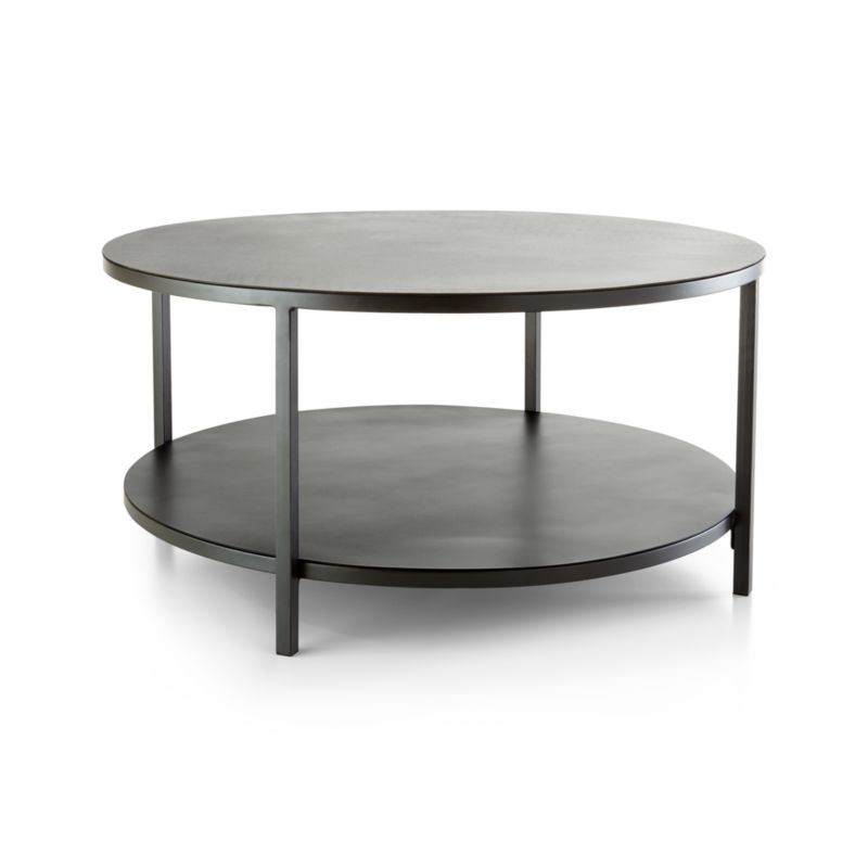 Echelon Round Coffee Table with Shelf - image 10 of 13