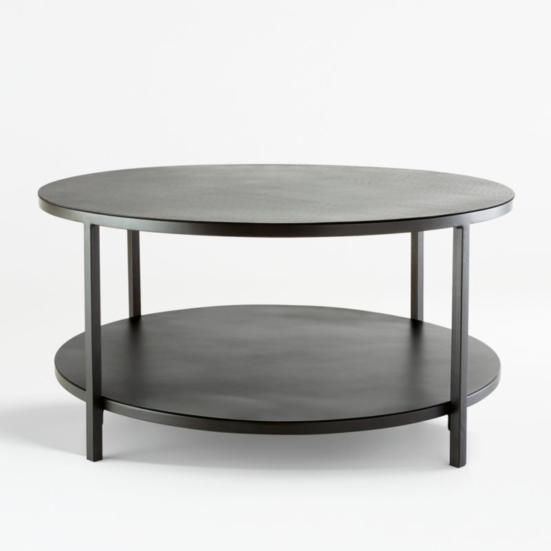 Echelon Round Coffee Table with Shelf - image 0 of 13