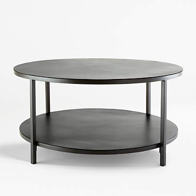Echelon Round Coffee Table with Shelf