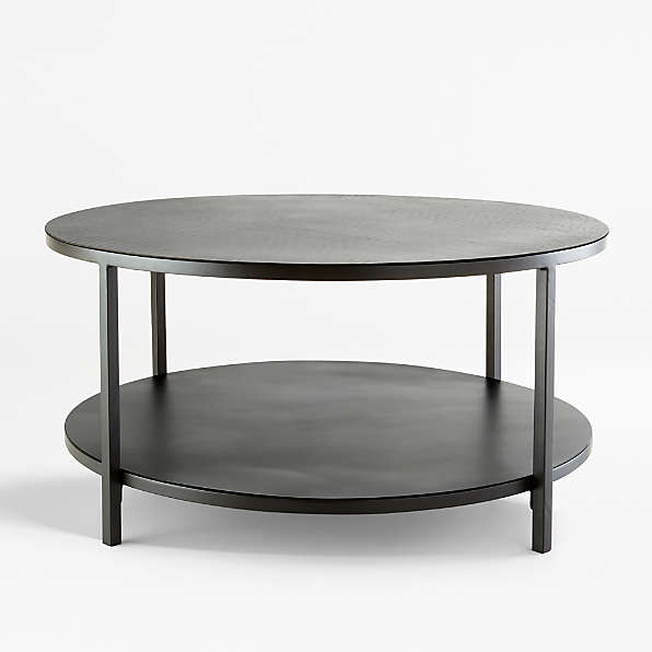Metal Coffee Tables Crate And Barrel, Round Metal Coffee Tables