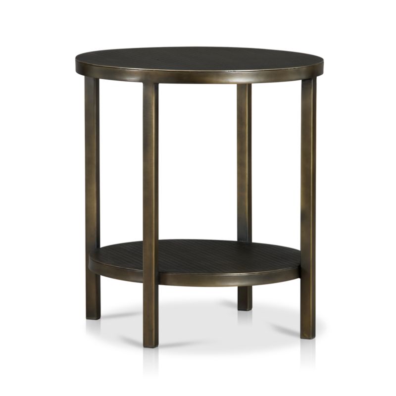 Echelon Round Side Table with Shelf - image 13 of 16