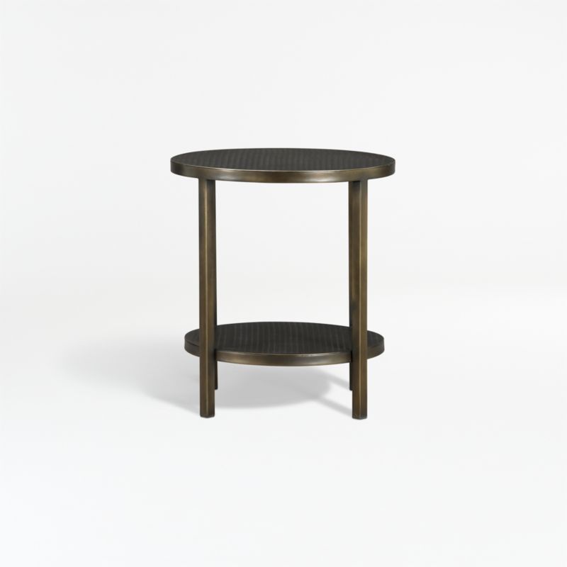 Echelon Round Side Table with Shelf - image 2 of 16