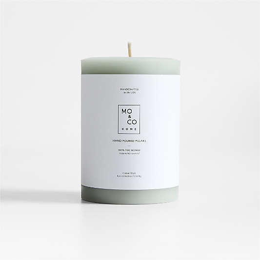 Eucalyptus Beeswax Pillar Candle 3"x4"